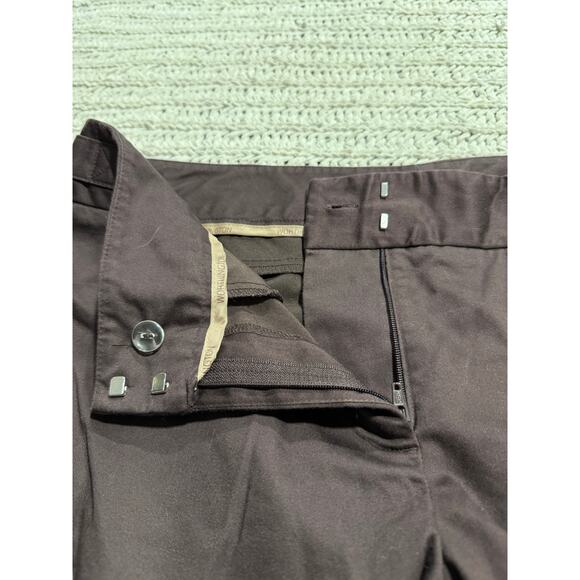 Worthington Modern Fit Dress Pants Cropped Capri Womens 14 Petite Taupe Brown - Picture 7 of 9